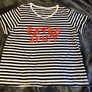 XL Kate Spade Extra spicy t-shirt